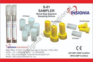 S 01 Sampler Blood Bag Segments Sampling Device