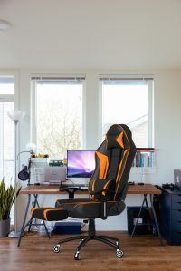 Wrath Footrest Edition Orange Rekart Gaming Chair
