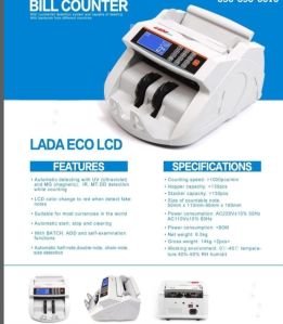Currency/Cash/Money Counting Machine Bill Counter UV/MG/IR Counterfeit Detection ,Money Counter For INR, Portable Bank Note Counting Machine