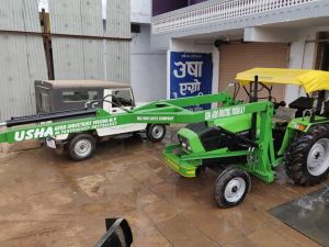 Deutz Fahr Tractor Fitted Pole Erection and Post Hole Digger
