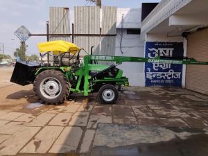 Deutz Fahr Tractor Fitted Pole Erection and Post Hole Digger