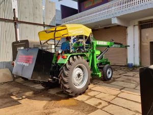 Deutz Fahr Tractor Fitted Pole Erection and Post Hole Digger