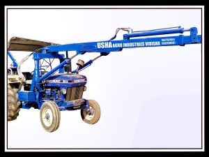 Escorts Tractor Fitted Erection Post Hole Digger