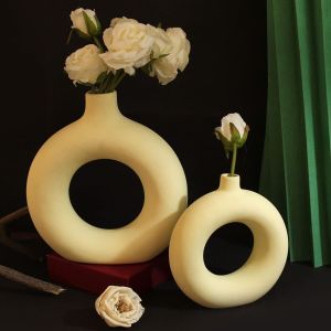 Decorative Donut Ceramic Vase