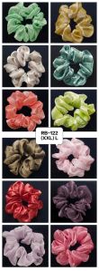 Premium Satin with Peecoating Hair Scrunchies for Girls and Women -Dark