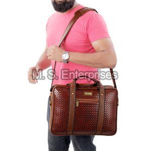 FLLB10CHTYRUST Hard Craft PU Leather Office Messenger Bag