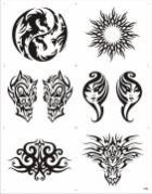 Temporary Water Transfer Tattoos