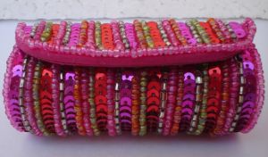 Multicolor Sequin Lipstick Bag