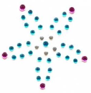 Multicolor Crystal Tattoo Bindi