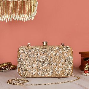 Embroidered Clutch Bag