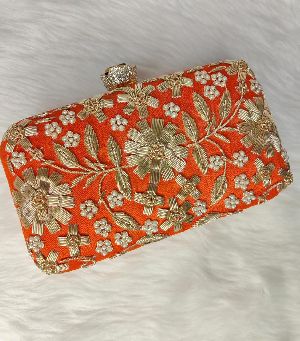 Embroidered Clutch Bag
