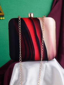Printed Square Clutch Bag
