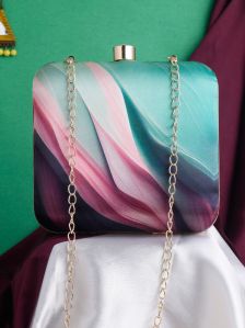 Printed Square Clutch Bag