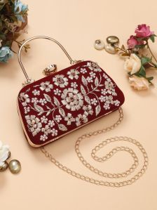 Embroidered Clutch Bag