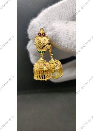 Fancy Gold Jhumka Earrings