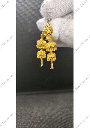 Fancy Gold Jhumka Earrings