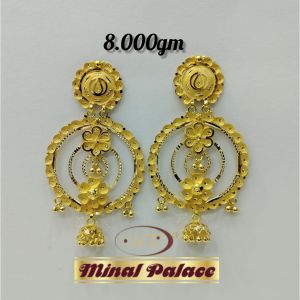 Golden  Chandbali Earrings