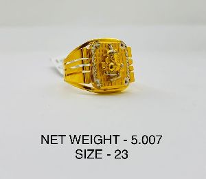 Mens Fancy Handmade Gold Ring