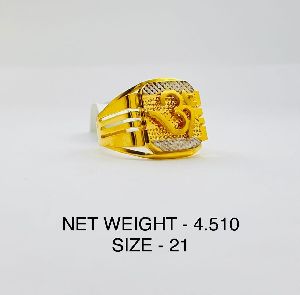 Mens Fancy Handmade Gold Ring