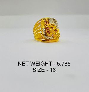 Mens Fancy Handmade Gold Ring