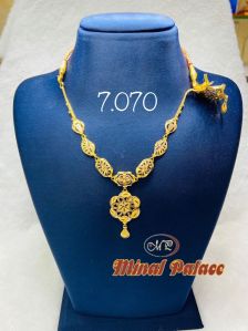 Golden Arabic Light Weight Necklace
