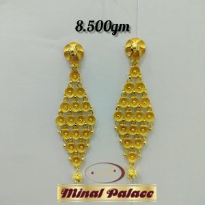 Golden  Chandbali Earrings