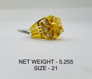 Mens Fancy Handmade Gold Ring