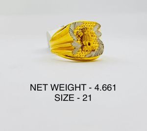 Mens Fancy Handmade Gold Ring