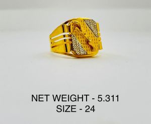 Mens Fancy Handmade Gold Ring