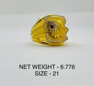 Mens Fancy Handmade Gold Ring