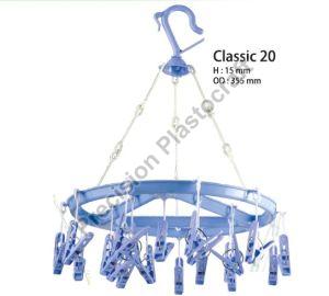 Classic 20 Plastic Round Cloth Hanger