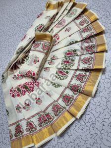 kerala cotton sarees