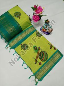 Premium Quality Kalyani Wax Printed Cotton Sarees