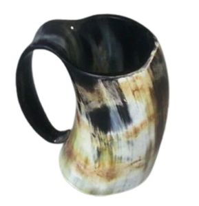 Color Coated Buffalo Horn Beer Mug