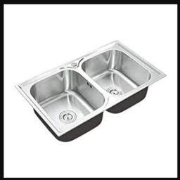 Square Double Bowl Kitchen Sink
