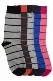 Cotton Striped Full Length Socks