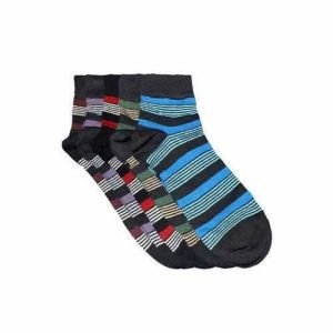 Multicolor Ankle Length Socks