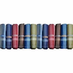 Multicolor Striped Mens Handkerchief