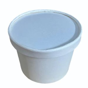 150 ml Disposable White Paper Food Containers