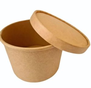 250 ml Disposable Brown Paper Food Containers