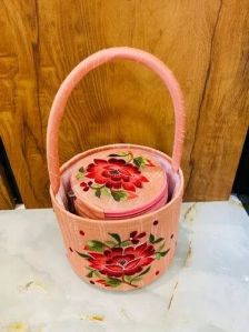 Embroidered Box & Basket Set