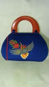 Embroidered Silk Handbag