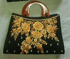 Ladies Embroidered Folder Bag