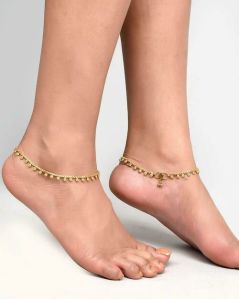 Gold Plated Brass Anklet