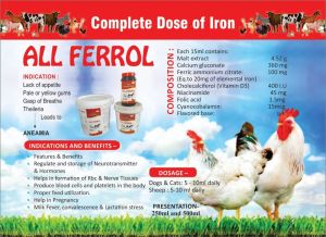 All Ferrol Animal Feed Supplement