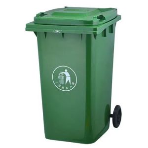 10 Litre Green Plastic Dustbin