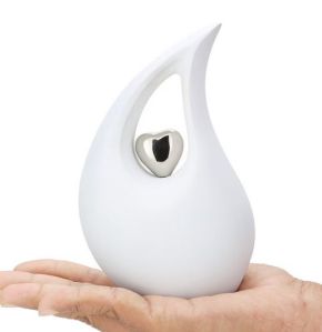 Matte Tear Drop Cremation Urn