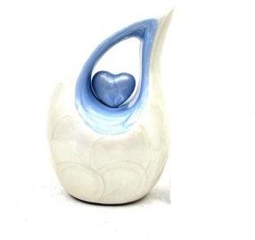 Pearl Tear Drop Cremation Urn