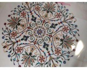 Marble Inlay Floor Art Service