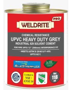 UPVC HEAVY DUTY GREY INDUSTRIAL SOLVENT CEMENT 929